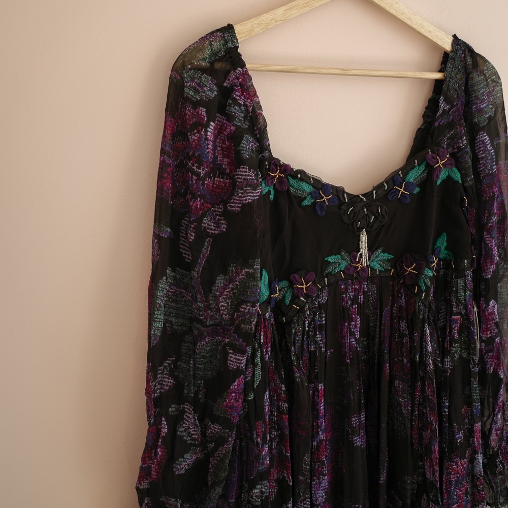 Free People Timeless Tapestry Maxi Dress NWOT
